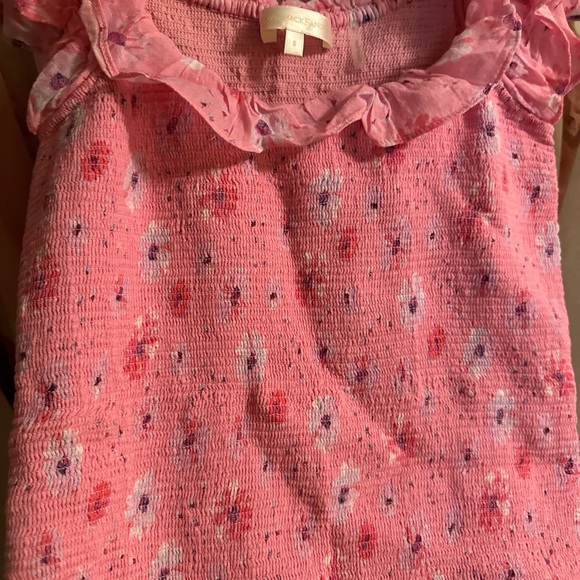 LoveshackFancy Pink Floral Mini Dress - Picture 7 of 7